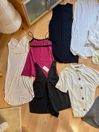 Lote grande ropa mujer S/M verano básicos Zara