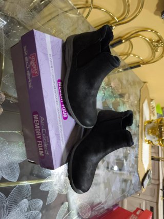 Botas Skechers Negras Mujer