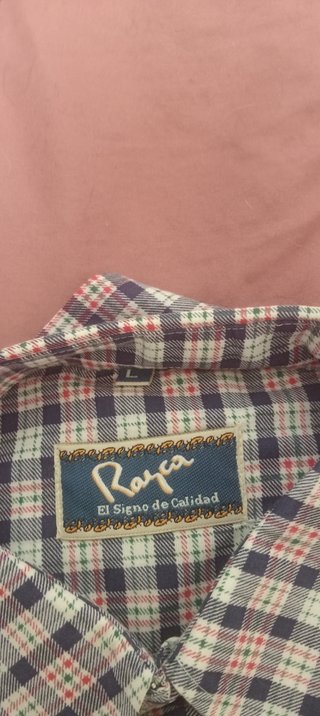 Camisa Raya cuadros azul y rojo hombre