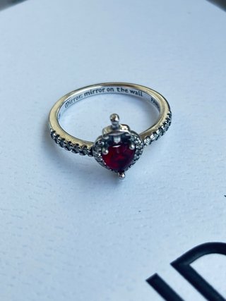 Anillo Pandora Corazón Rojo Talla 56