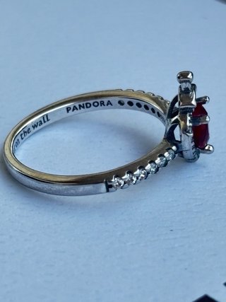 Anillo Pandora Corazón Rojo Talla 56