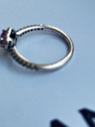 Anillo Pandora Corazón Rosa Brillante Talla 56
