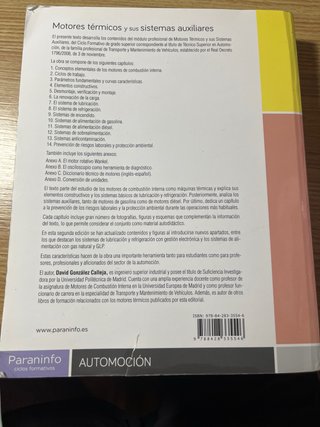 Motores térmicos y sus sistemas auxiliares