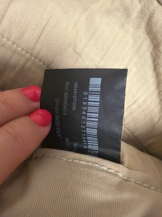 Pantalón chino Zara beige