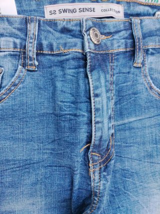 Pantalón vaquero elástico azul