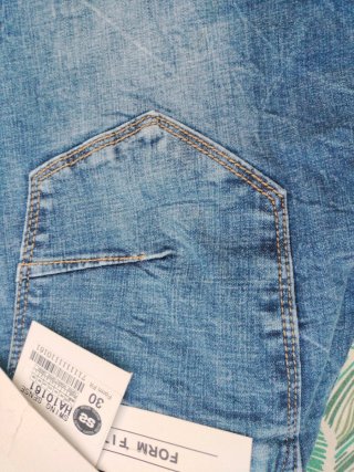 Pantalón vaquero elástico azul
