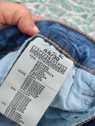 Pantalón vaquero elástico azul