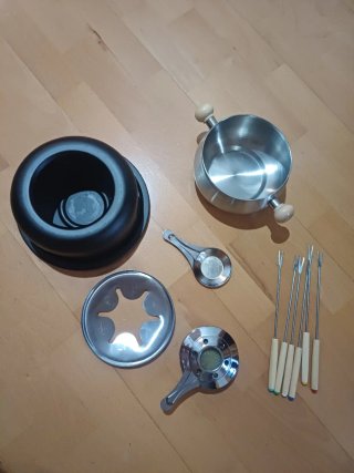 Set Fondue 11 Piezas Acero Inoxidable