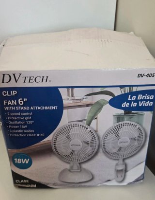 Ventilatore DVTECH Pinza per Scrivania