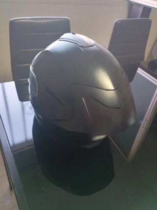 Casco Integral Negro con Diseño