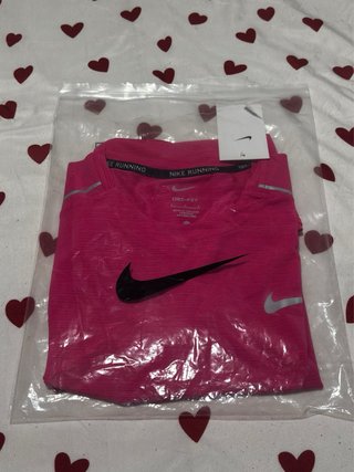 Camiseta Nike Running Fucsia Talla L, hombre