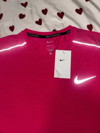 Camiseta Nike Running Fucsia Talla L, hombre