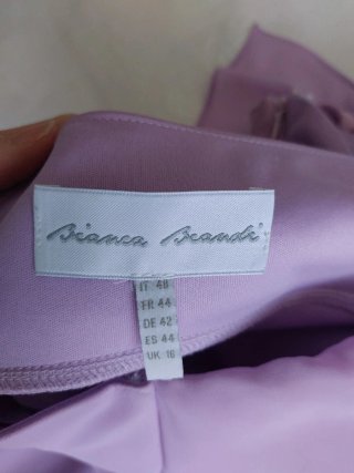 Abito Bianca Brandi chiffon lilla + stola