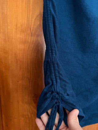 Vestido/Camiseta Azul Tirantes Adornados