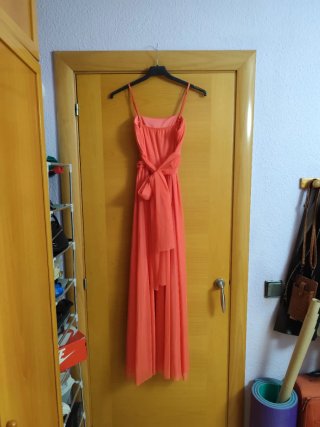 Vestido de gala naranja