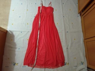 Vestido de gala naranja