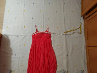 Vestido de gala naranja