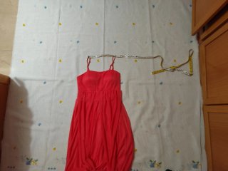 Vestido de gala naranja