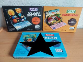 Libros con 6 desplegables (euskera, +6 años) NUEVO