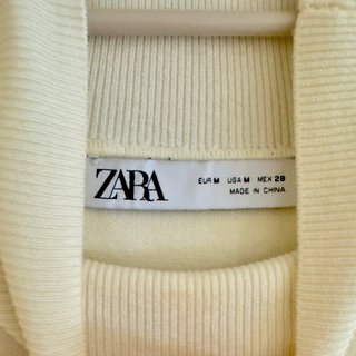 Vestido de punto color crema