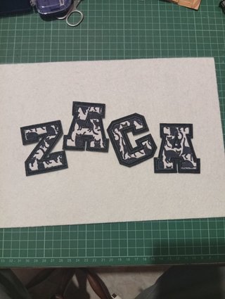 Letras bordadas mascotas estilo universitario