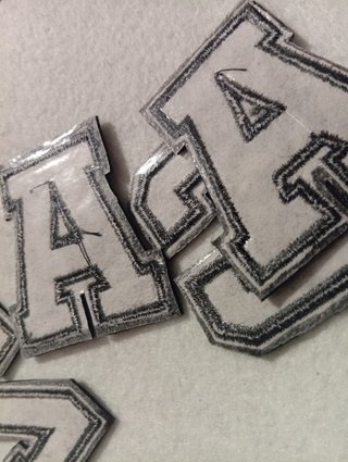 Letras bordadas mascotas estilo universitario