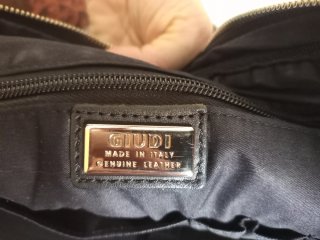 Borsa porta PC in pelle nera