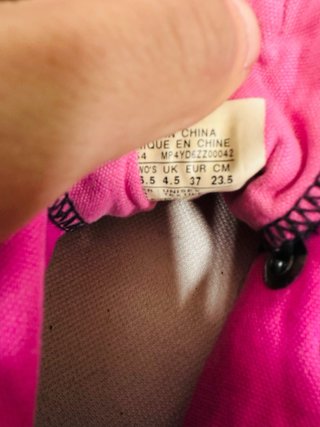 Converse donna nere/rosa taglia 37