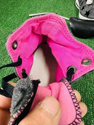 Converse donna nere/rosa taglia 37