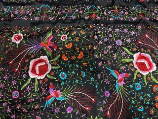Mantón de Manila bordado (2mx2m. Con los flecos)