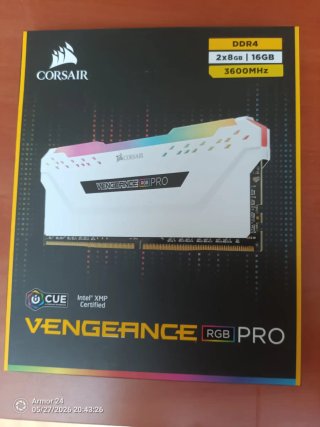 2x8GB Corsair Vengeance Pro RGB 3600MHz RAM
