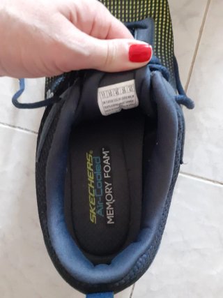 Zapatillas Skechers 45 Azul Marino y Verde Lima