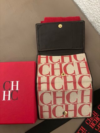 Cartera CH Carolina Herrera Beige/Rojo