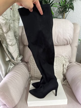 Botas de cuero negras talla 38