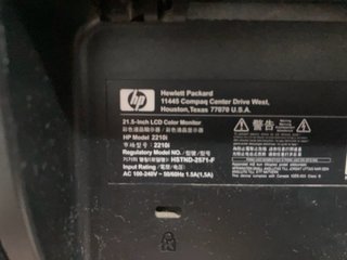 Monitor HP 21.5 Nero/Argento