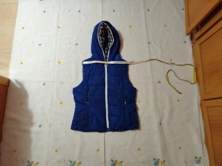 Chaleco acolchado azul Zara