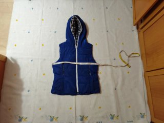 Chaleco acolchado azul Zara