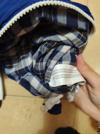 Chaleco acolchado azul Zara