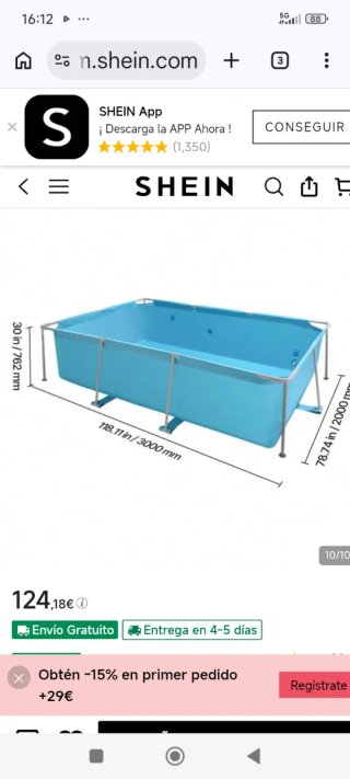 Piscina Vevor Estructura Acero Nueva