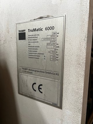 PUNZONADORA con LASER TRUMATIC 6000