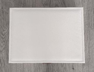 Joyero blanco con llave y compartimentos
