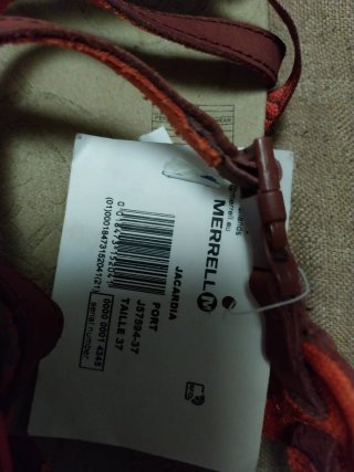 Sandalias Merrell Mujer Talla 37 Rojas/Naranjas