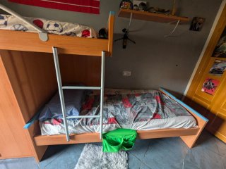 Cama tren litera con armario