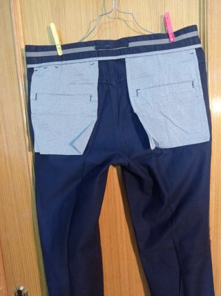 Pantalones de vestir hombre azul