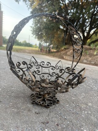 Frutero antiguo forja artesanal