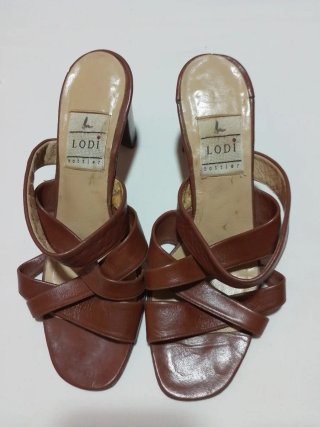 Sandalias Lodi Piel Marrón Talla 36'5