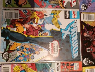 Comics de la patrulla X editados en 1.990.