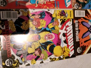 Comics de la patrulla X editados en 1.990.