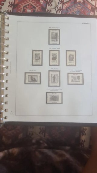 Hojas Sellos España 1976-77-78