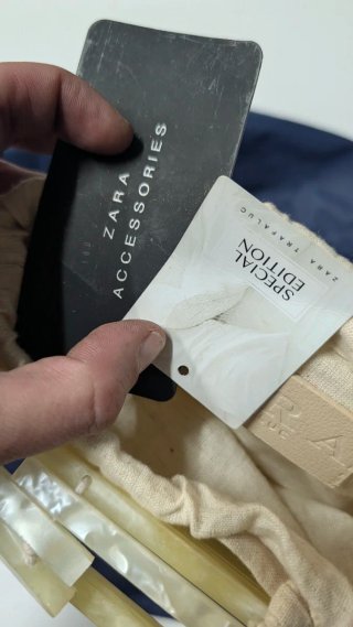 Bolso Zara Beige Nacarado Edición Especial